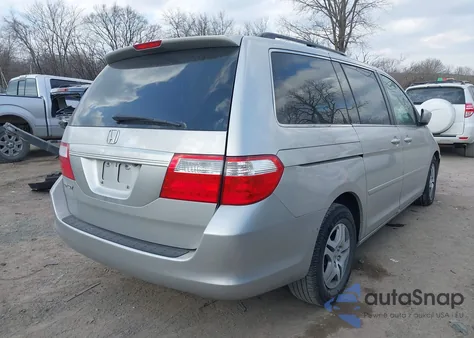 2007 Honda Odyssey Ex-L из США, поврежденный, VIN 5FNRL38717B407239
